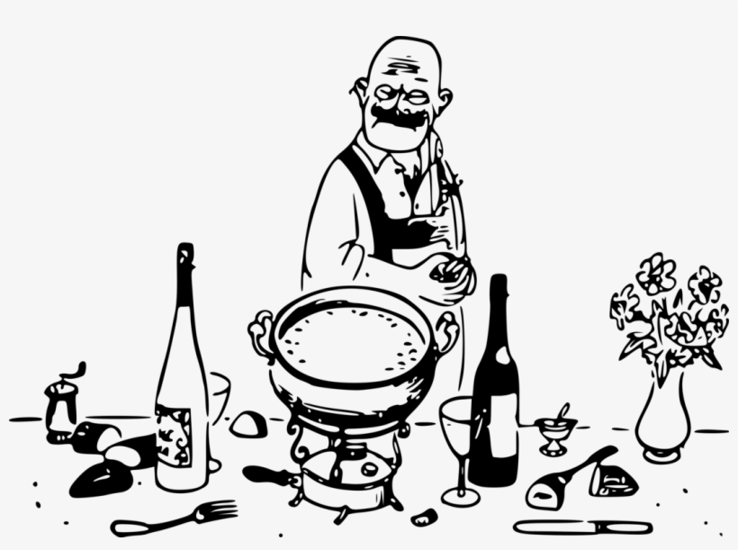 How To Set Use Grumpy Chef Clipart - Fondue Clipart, transparent png