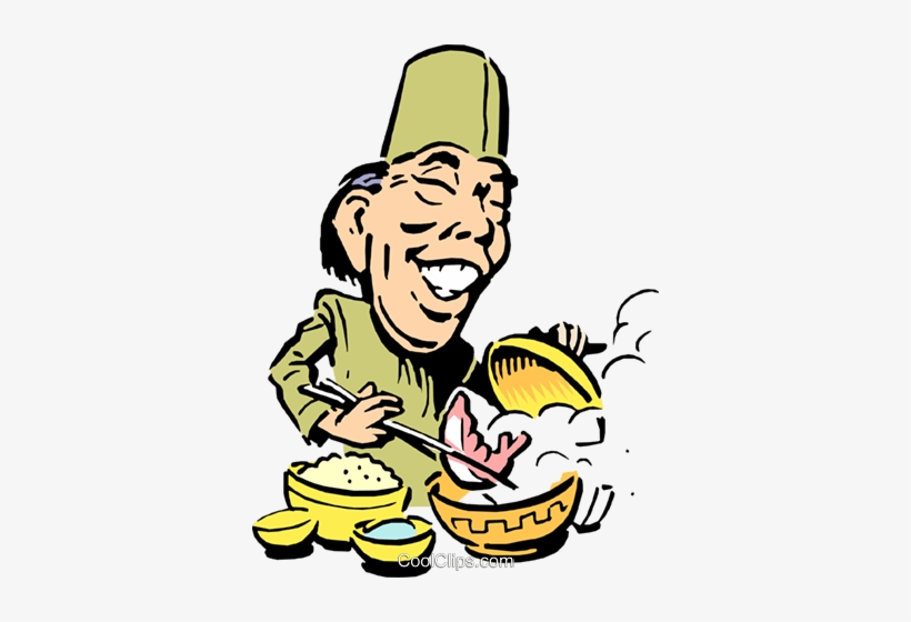 Cartoon Japanese Chef Royalty Free Vector Clip Art - Illustration, transparent png