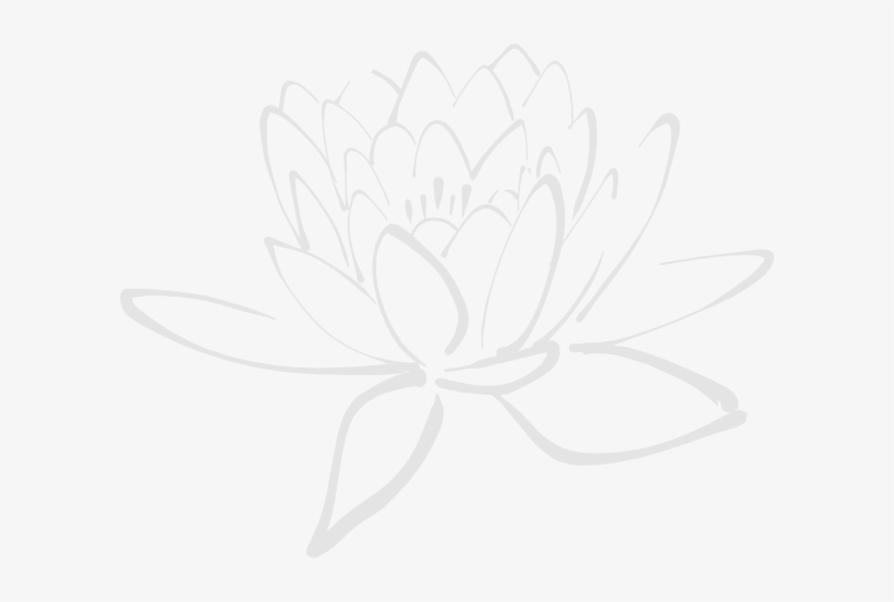 Shadow Lotus Clip Art - Sketch Outline Of Lotus Blossom Tile Coaster, transparent png