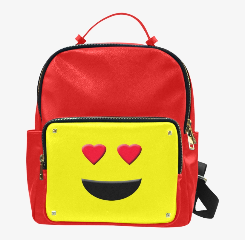 Emoticon Heart Smiley Campus Backpack By - Yimao Beautiful Forest Small Taiga Leather Girls School, transparent png