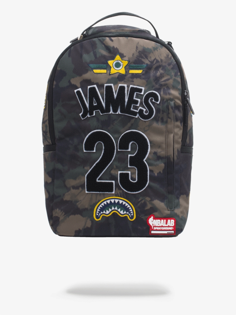 Sprayground- Nbalab James Tie Dye Patches Backpack - Nba Backpack, transparent png