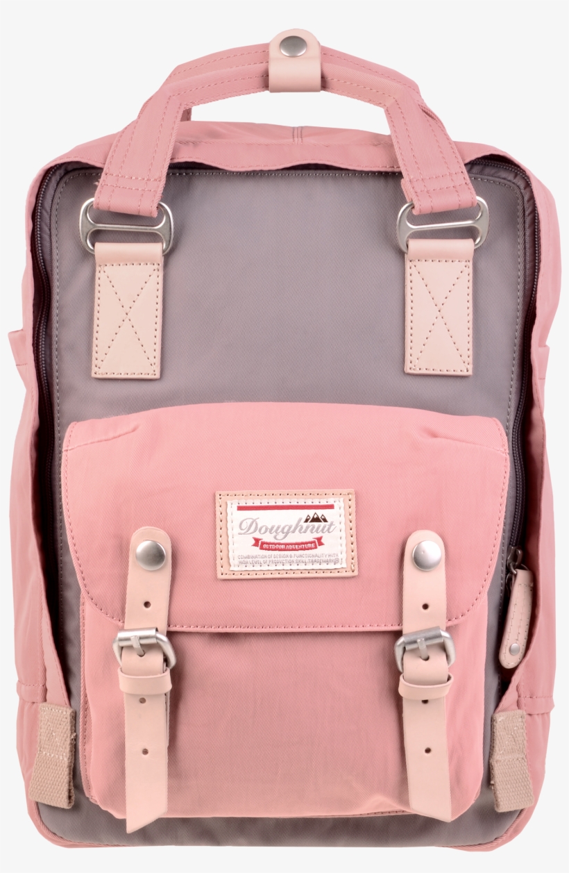 Pink Donut Backpack - Macaroon Lavender X Rose Backpack, transparent png