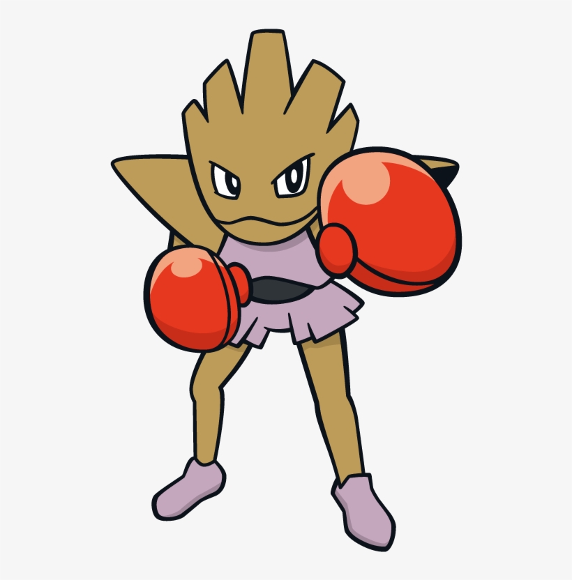 Hitmonchan Pokemon Character Vector Art - Hitmonchan Dream World, transparent png