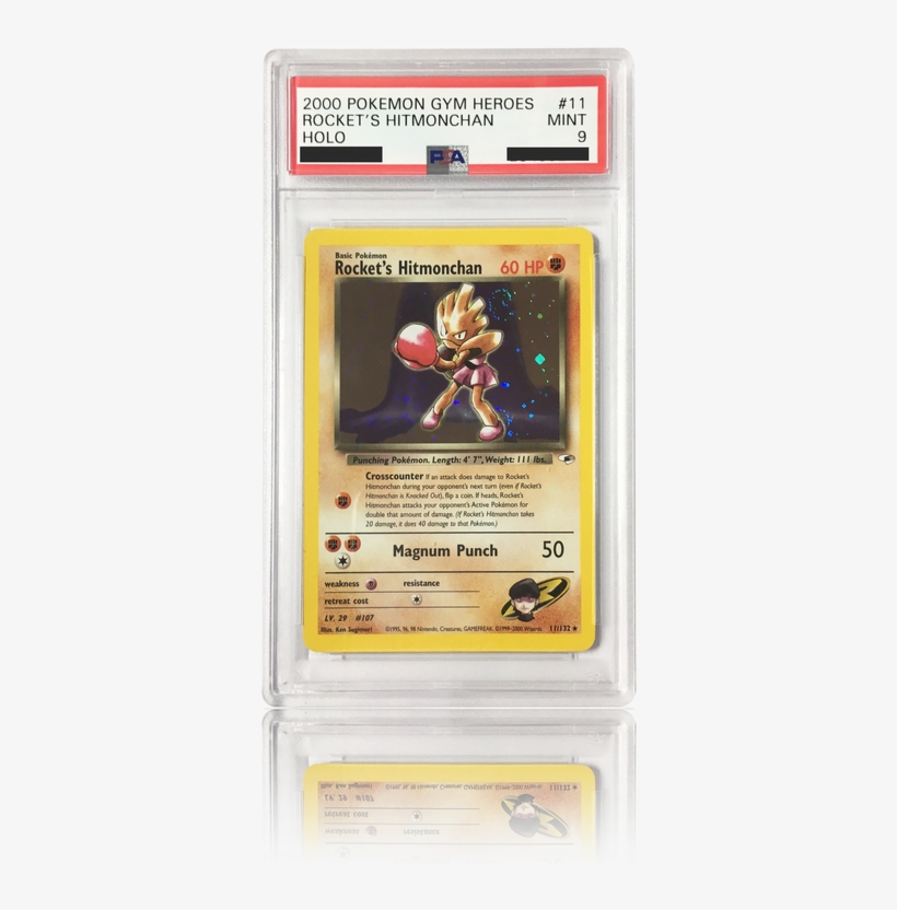 Pokemon Gym Heroes Unlimited Foil Rare Rocket's Hitmonchan, transparent png