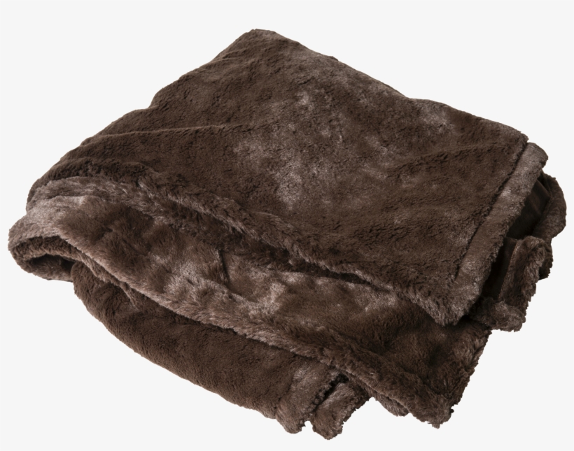 Chocolate Faux Fur Throw - Blanket, transparent png