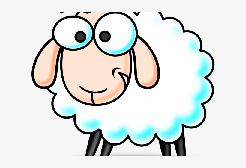 Baby Lamb Clipart Domestic Animals Black And White Clipart