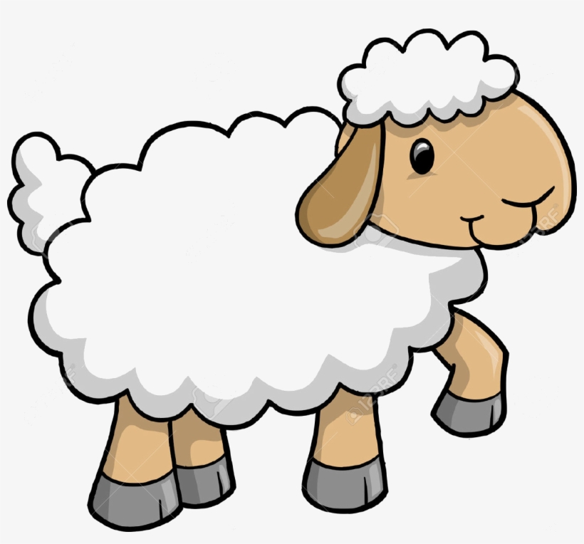 Clipart Sheep Domestic Animal - Sheep Clipart, transparent png