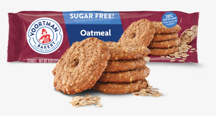 Sugar Free Oatmeal - Voortman Bakery Oatmeal Chocolate Chip Cookies, transparent png