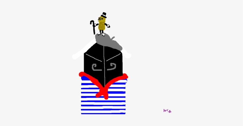 Fancy Mister Peanut Mounted Monsieur Obsidian Obelisk - Cartoon, transparent png