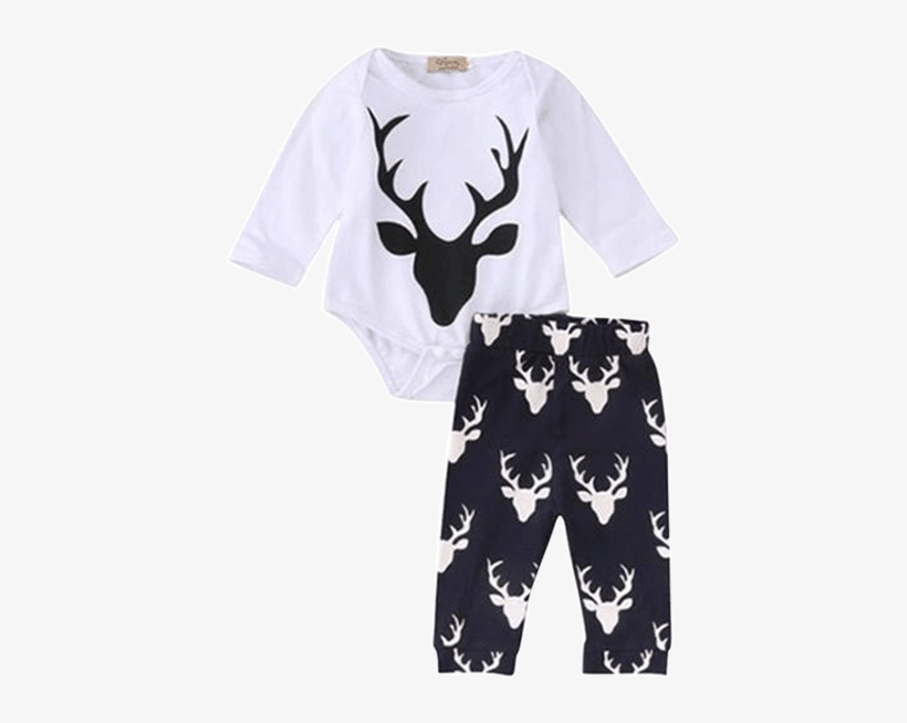 Petite Bello Christmas 0-3 Months Christmas Deer Bodysuit - Toddler Infant Baby Jumpsuit Long Sleeve Romper Shirt+pants+hat, transparent png