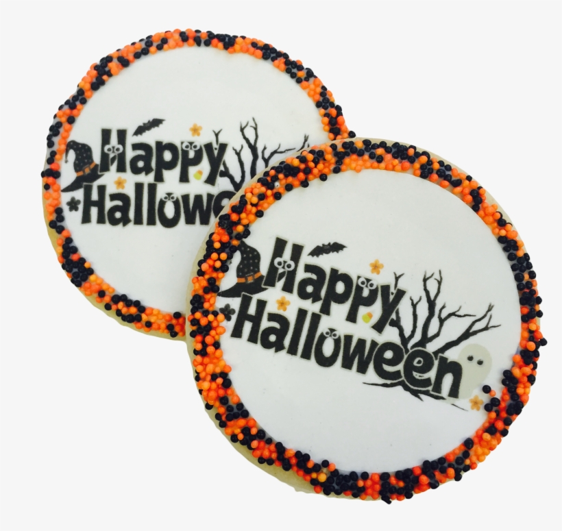 "happy Halloween" Sugar Cookies With Nonpareils - Deadpool Costume Adult Man Top Halloween Cosplay Party, transparent png