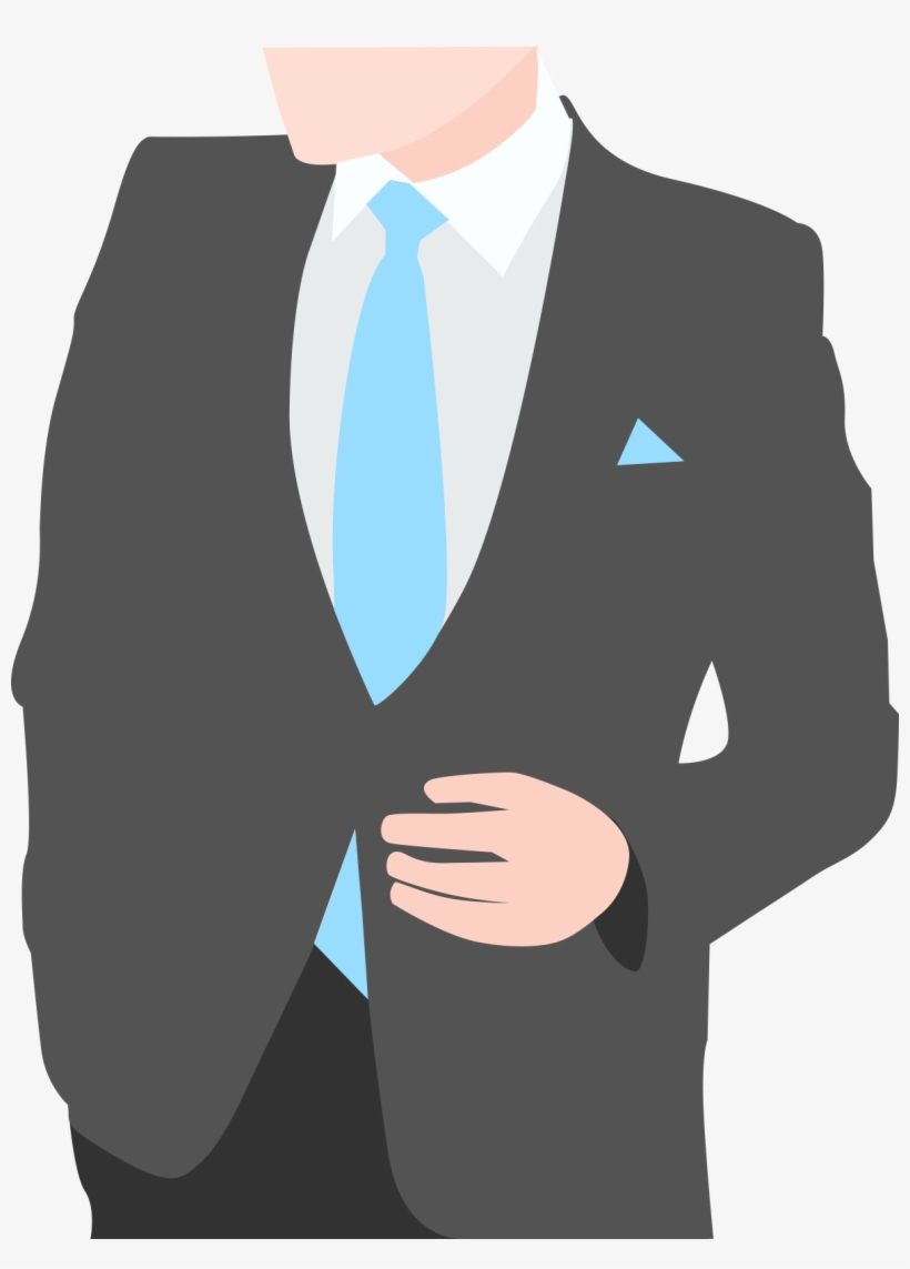 Business Attire With A Breast Pocket Handkerchief - Png Tie Business, transparent png