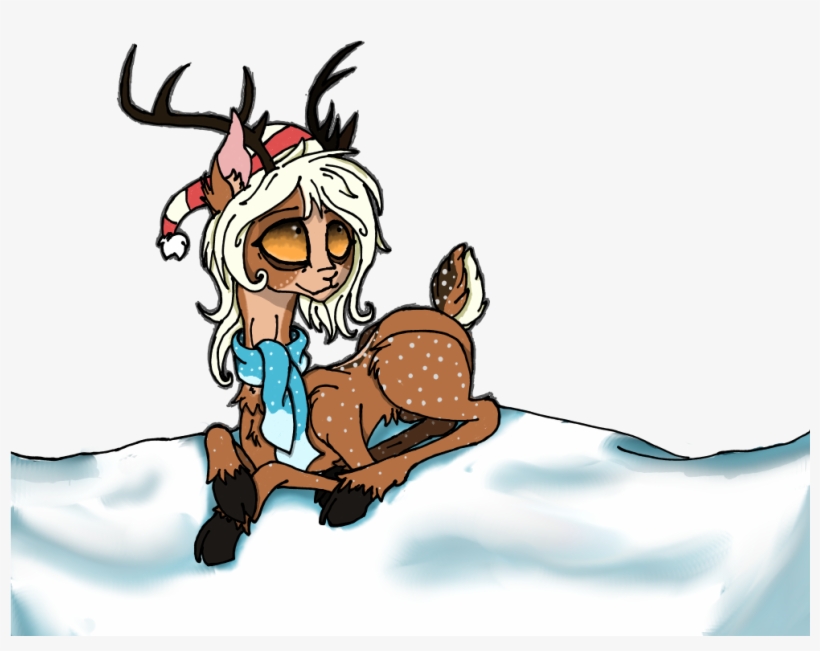 Hizumi, Art Trade, Christmas, Clothes, Deer, Digital - Cartoon, transparent png