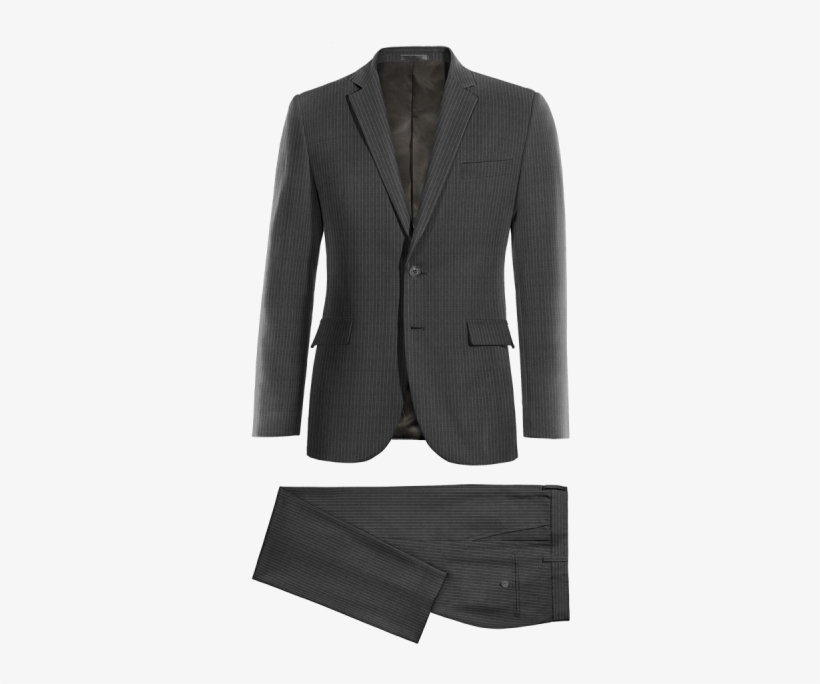 Grey Striped 100% Wool Suit - Business Blazer For Man - Brown Corduroy Blazer - Men, transparent png
