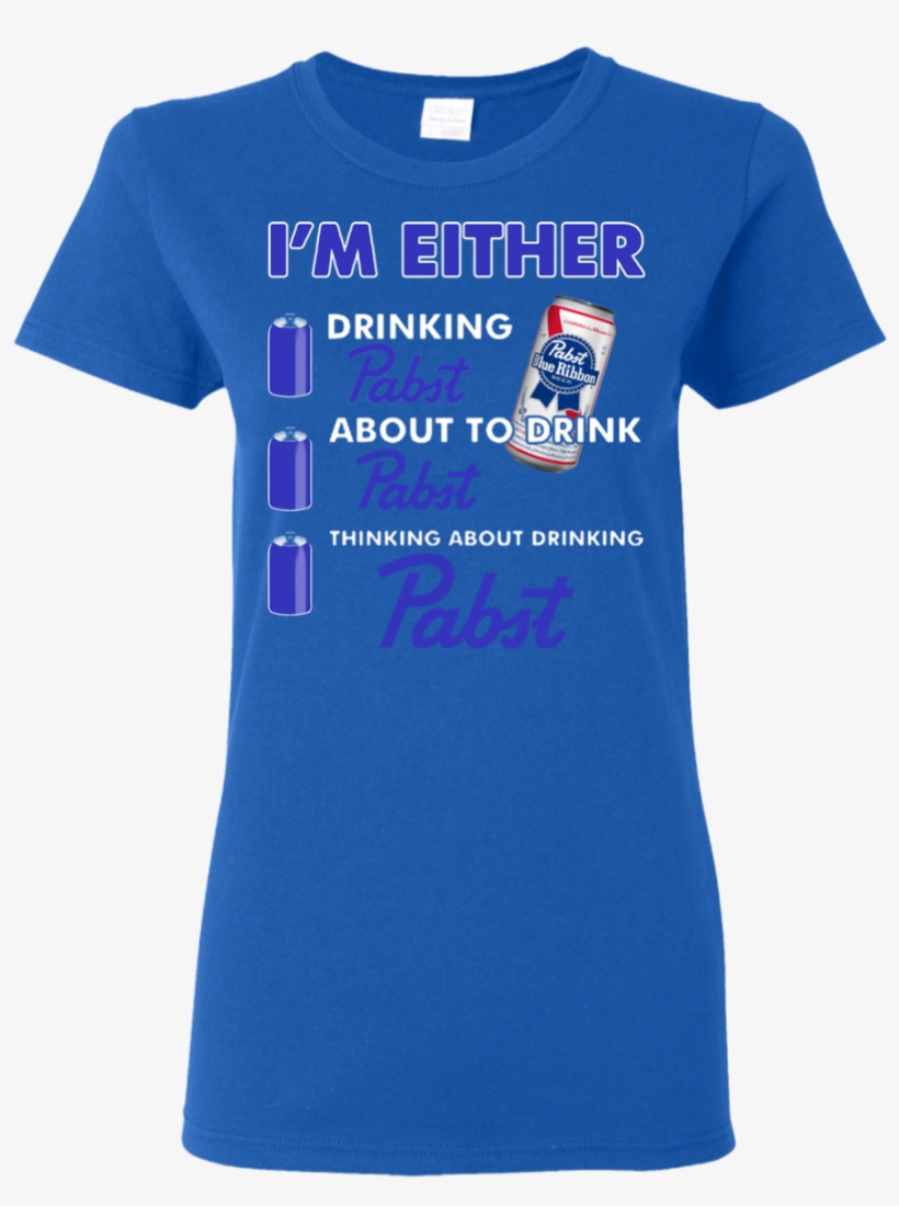 I'm Either Drinking Pabst Blue Ribbon - Womens' I Love My Crazy Husband I Heart My Crazy Husband, transparent png