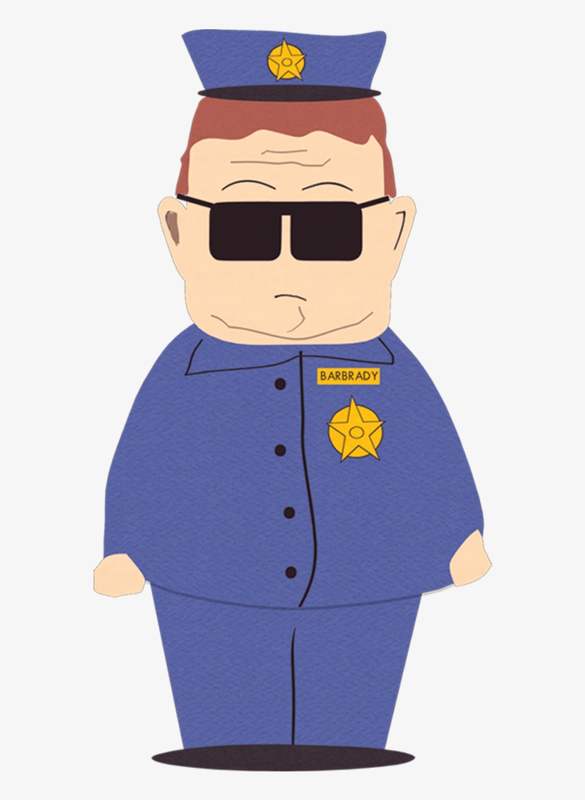 Officerbarbrady - South Park Policeman, transparent png