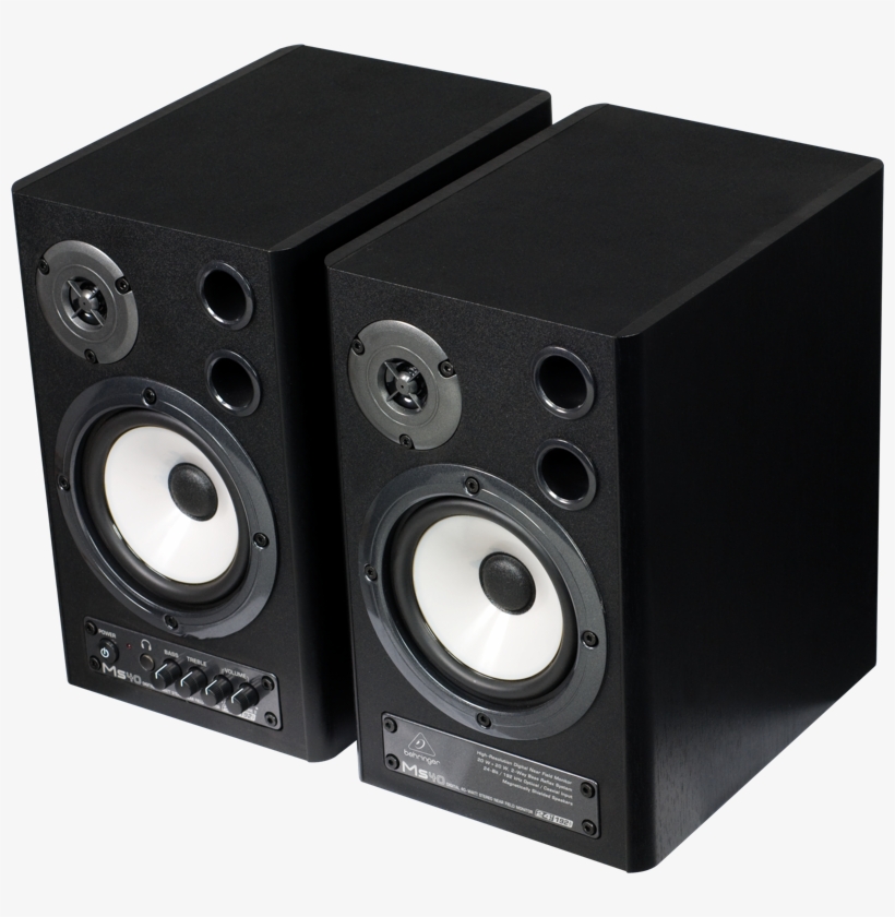Digital 40-watt Stereo Monitor Speakers - Behringer Digital Monitor Speakers Ms40 (pair), transparent png