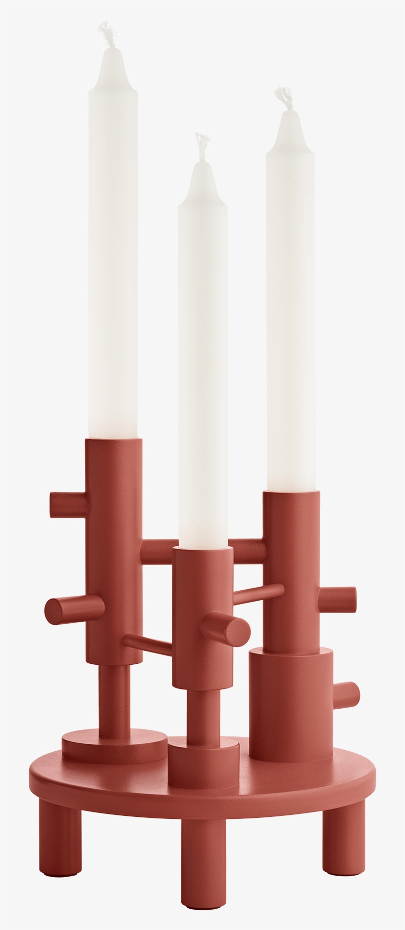 Candleholder H 20 Cm, Large, Lacquered Steel - Candle Holders, transparent png