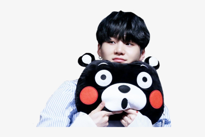 Suga Kumamon Kumamonyoongi Min Yoongi Minyoongi - Bts Suga And Kumamon, transparent png