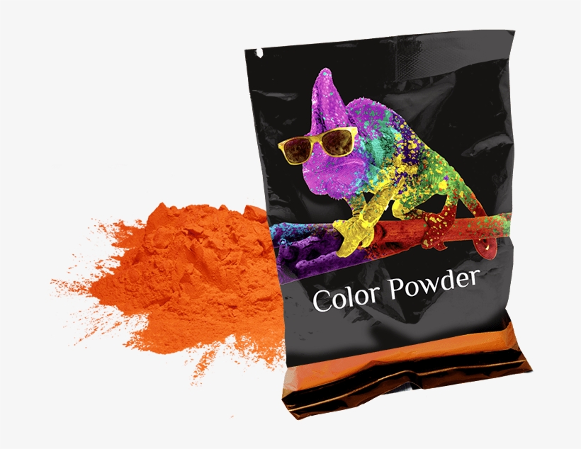 Orange Hippie Powder - Holi Color Powder 10pk 70g Each Red, Yellow, Navy Blue,, transparent png
