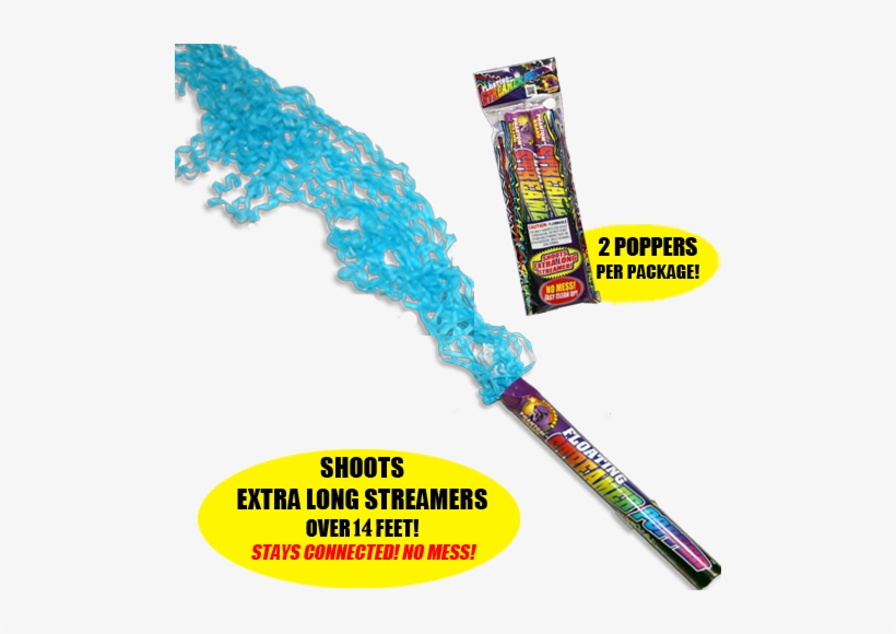 Floating Streamer Popper - Fireworks, transparent png