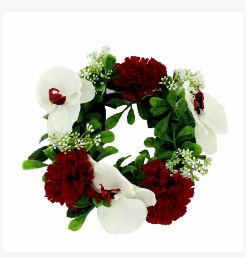 Red & Ivory - Wreath, transparent png