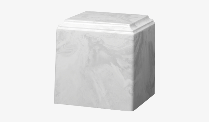 White Carrera Cube Urn - Cube, transparent png
