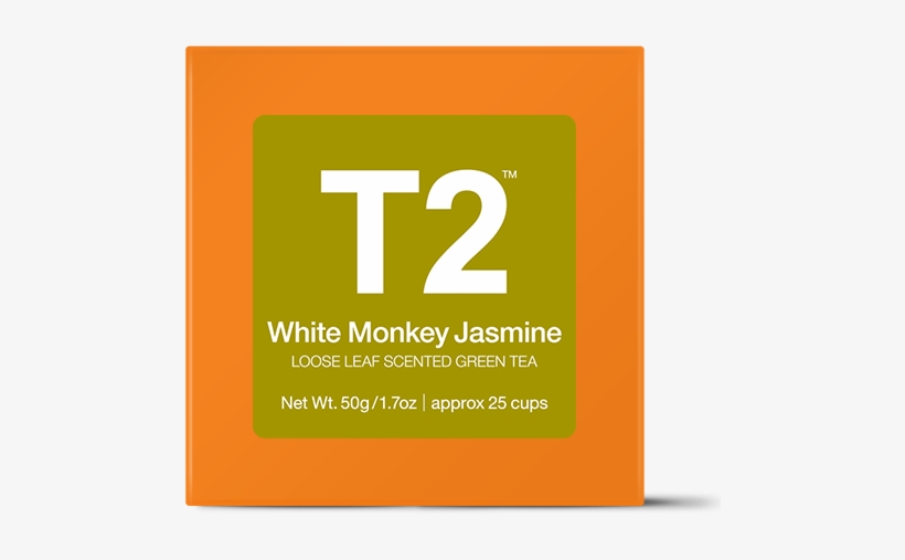 White Monkey Jasmine Loose Leaf Gift Cube - T2 Tea Jade Mountain, transparent png