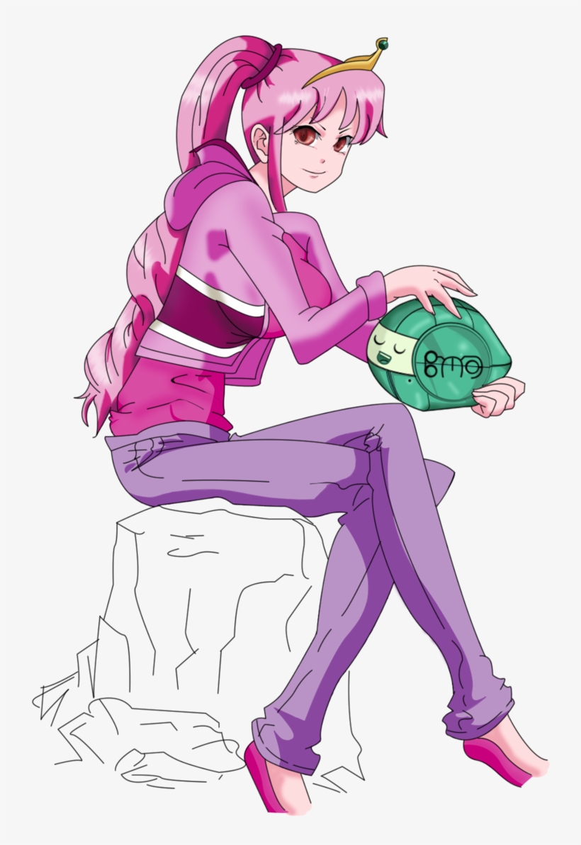 Pb Princess Bubblegum Anime Version Xd By Kentapainter-d5ce9u7 - Cartoon, transparent png