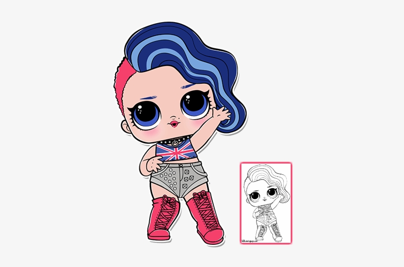 Series 3 Cheeky Babe Coloring Page - Cheeky Babe Lol Doll, transparent png