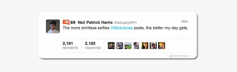 Actuallynph Nickjonas Damiandazz Neil Patrick Harris - Actuallynph, transparent png