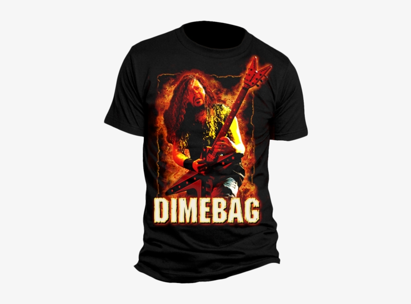 Fire Frame T-shirt - Dimebag T Shirt, transparent png