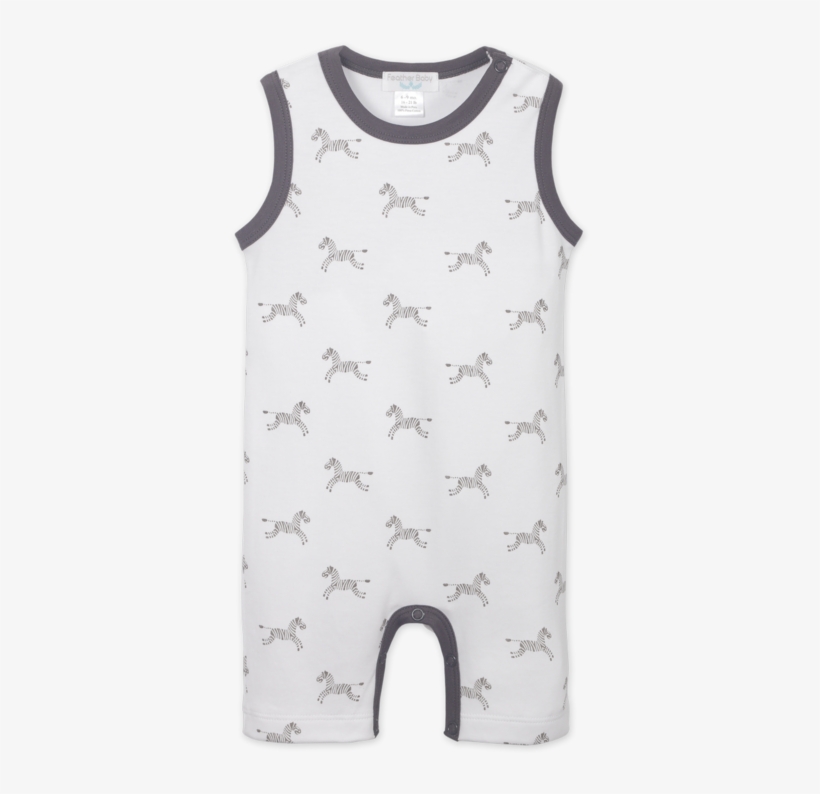 Feather Baby Tank Romper - Elephant, transparent png