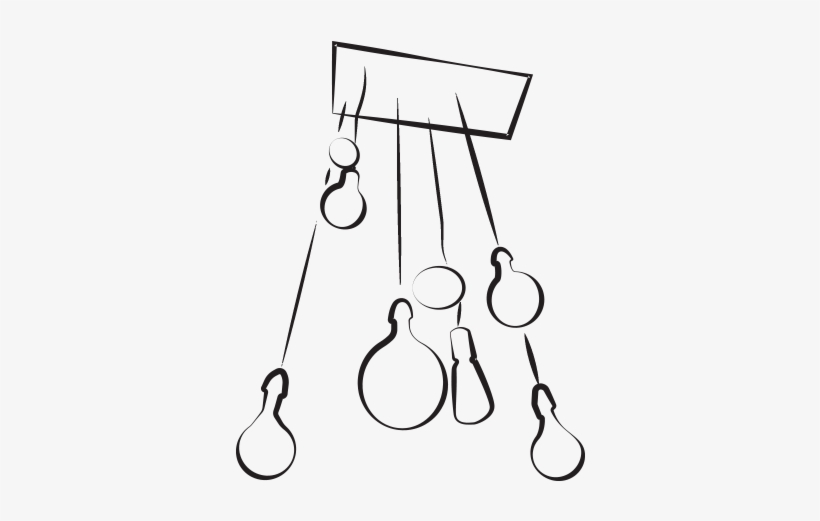 Old Frame White Wood Pendants - Line Art, transparent png