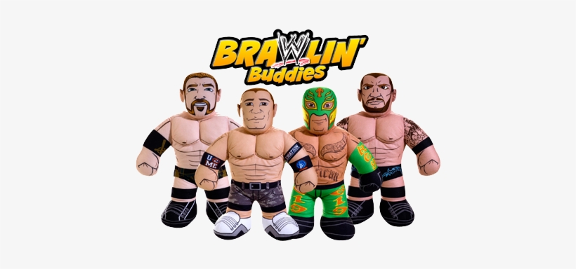 Wwe Brawlin' Buddies - Mattel Wwe Brawlin' Buddies Plush Figure - Rey Mysterio, transparent png