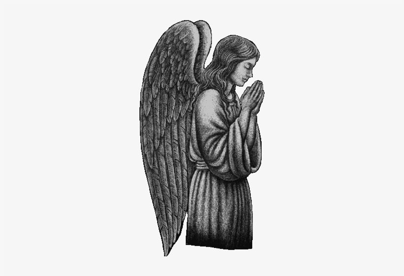 Insert Your Own - Praying Angels For Tombstones, transparent png