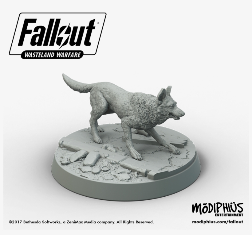 Fo Promo Dogmeat No Background Black Text Low Res Orig - Fallout Wasteland Warfare Mirelurk, transparent png
