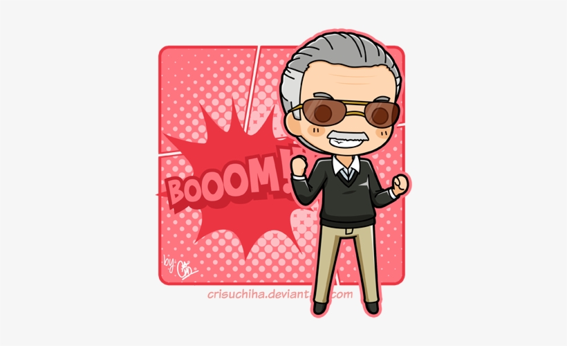 Stan Lee Chibi Pon By Crisuchiha - Stan Lee Chibi, transparent png