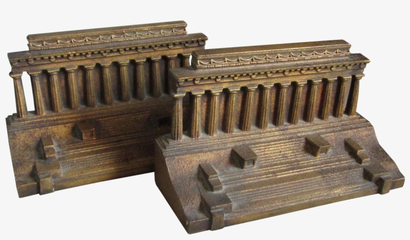 C1920s Bradley & Hubbard Lincoln Memorial Bookends - Lincoln Memorial, transparent png