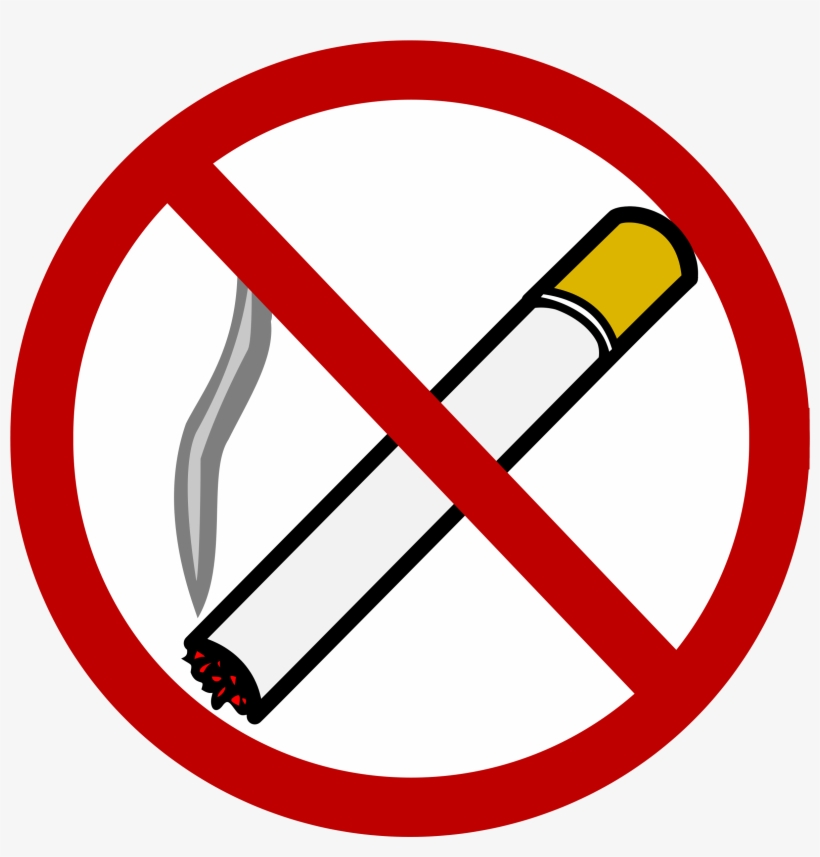 Cigarette Clipart - Simbolo De No Fumar, transparent png