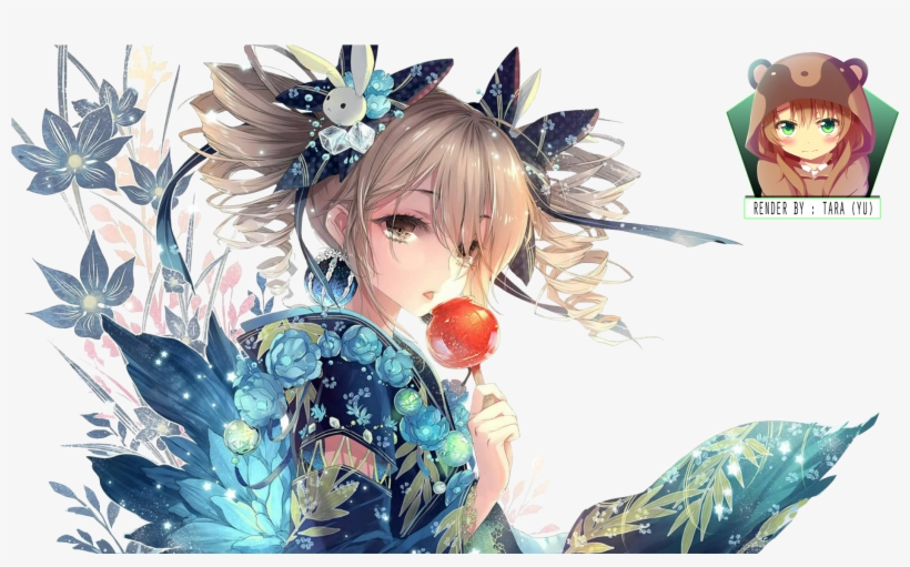 Resultado De Imagem Para Anime Flower Girl - Anime Flower Girl Render, transparent png