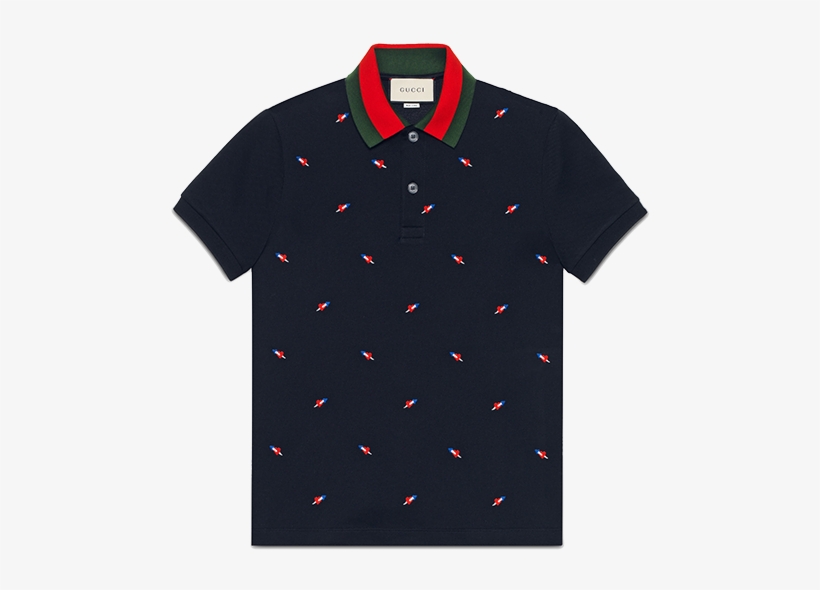Gucci Gucci Gucci Men's Wear Cotton Black Arrow Wear - Polo Shirt, transparent png