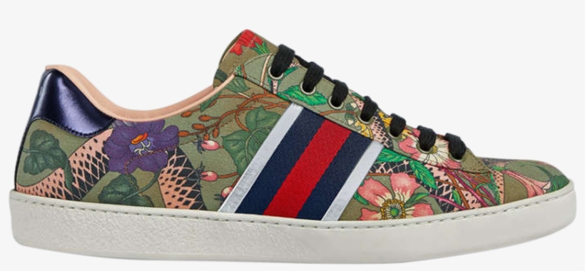 Gucci - Gucci Flora Snake Sneaker, transparent png