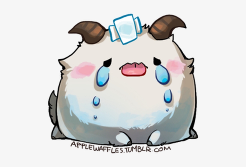 This Poro Hurt Its Tiny Head When It Tried To Scurry - Poro Lol Crying, transparent png
