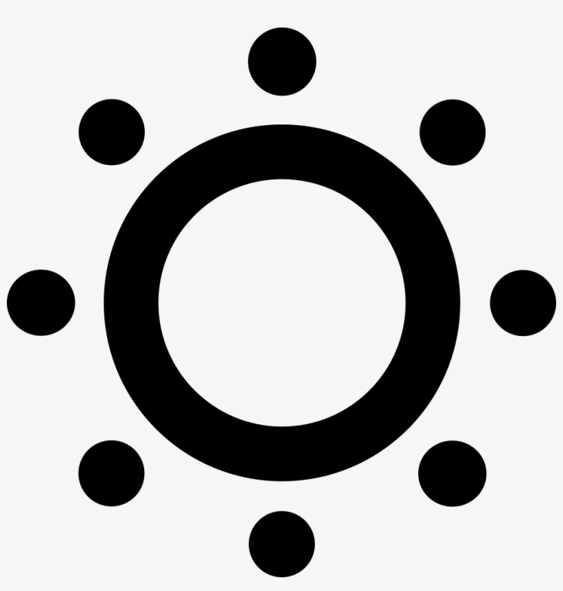 Sun Outline With Spikes At The Edges Vector - Antigen Cartoon, transparent png