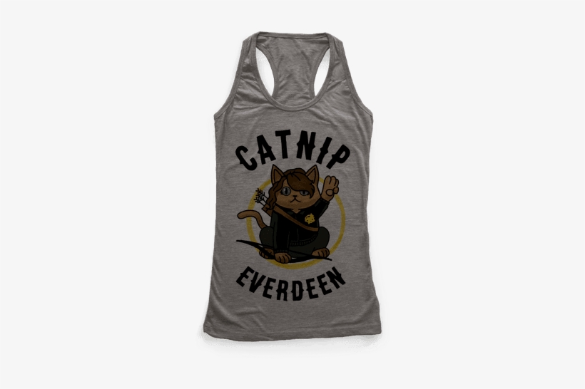 Catnip Everdeen Racerback Tank Top - Karma Got A Kiss For Me, transparent png