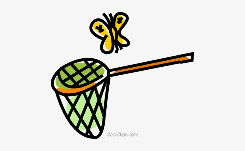 Butterfly Net And Butterfly Royalty Free Vector Clip - Rede De Borboleta Png, transparent png