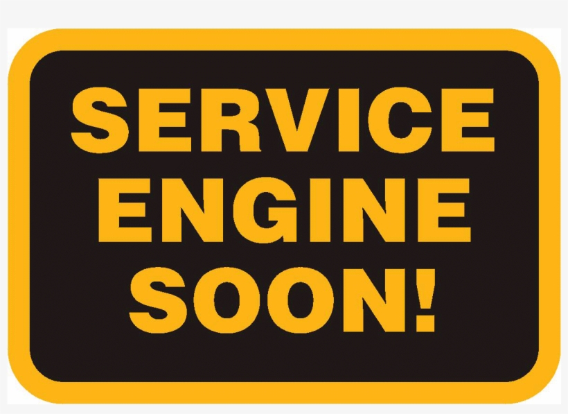 Service Engine Light - Out Of Service Label, transparent png
