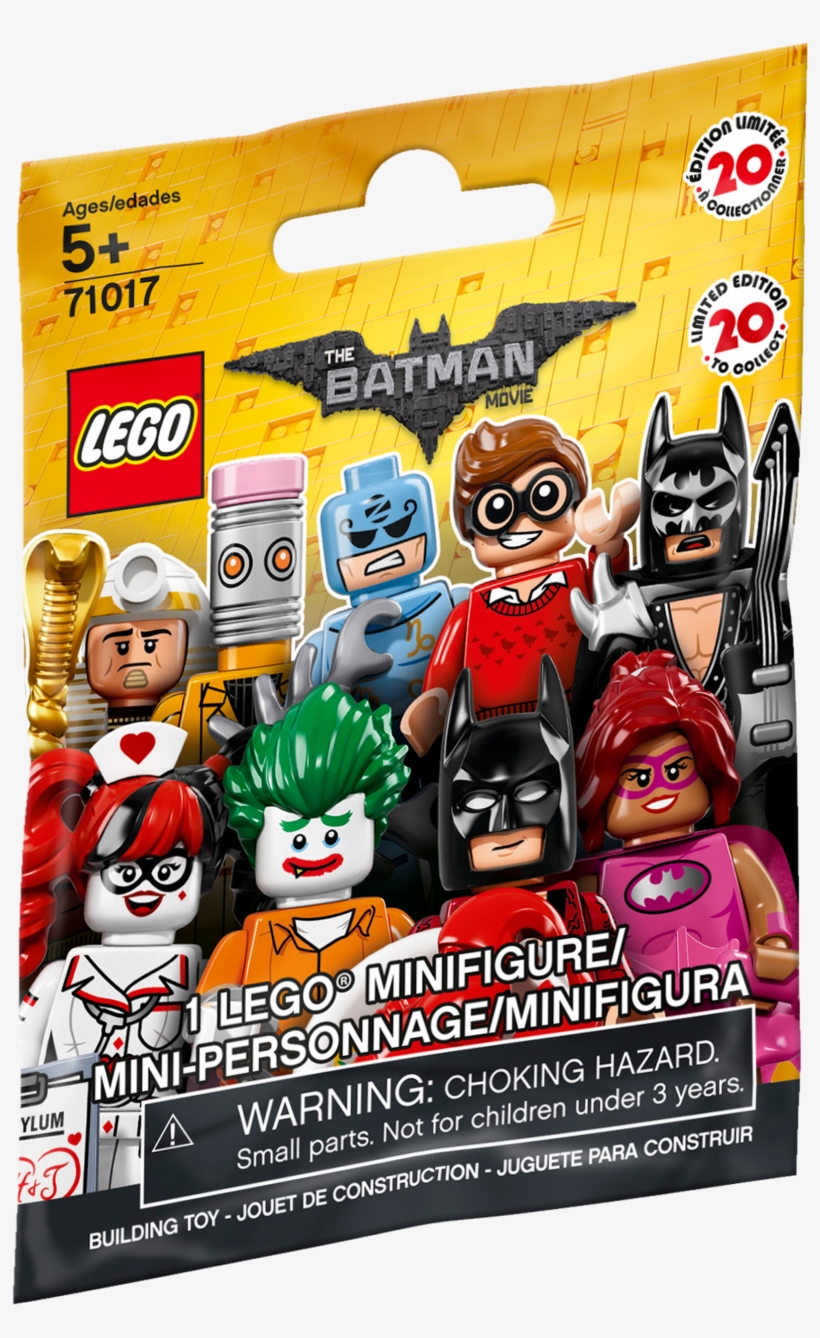Lego The Batman Movie Minifigure Series Blind Bag - Lego Batman Mystery Minifigures, transparent png