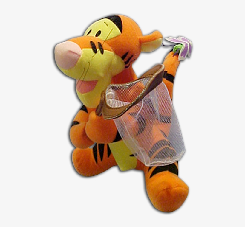 Tigger Plush Toy Butterfly Net Disney Stuffed Animal - Stuffed Toy, transparent png